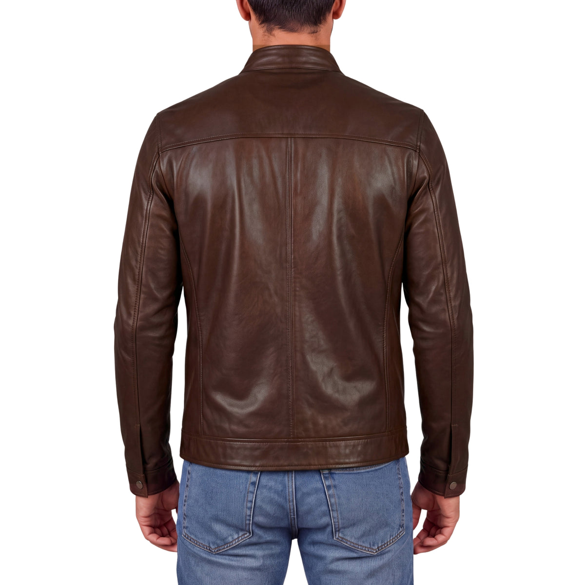 Men's Cafe Racer Leather Jacket