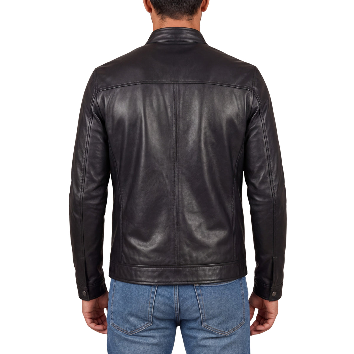 Men's Cafe Racer Leather Jacket