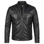 Men's Cafe Racer Leather Jacket