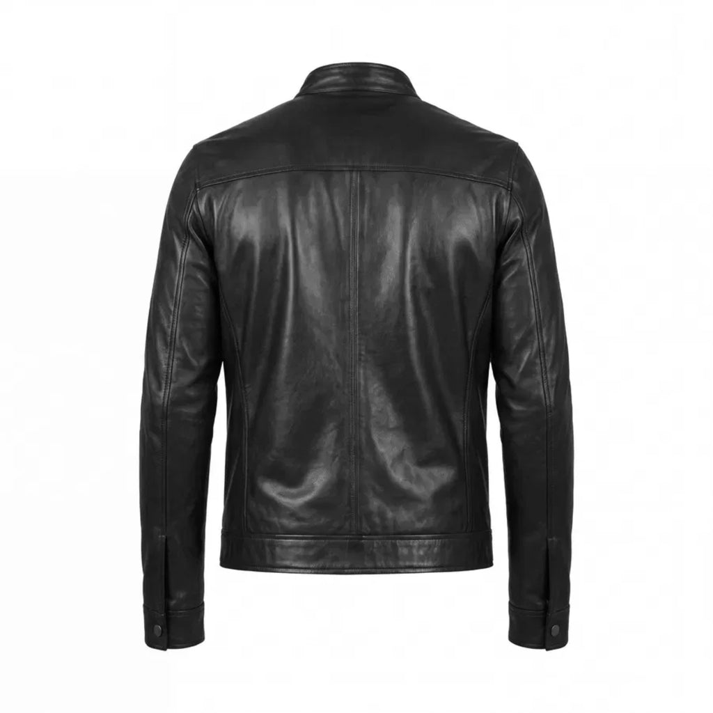 Men's Cafe Racer Leather Jacket