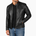Men's Cafe Racer Leather Jacket
