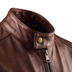 Men's Cafe Racer Leather Jacket