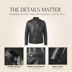 Men's Cafe Racer Leather Jacket