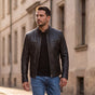 Men's Cafe Racer Leather Jacket