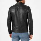 Men's Cafe Racer Leather Jacket
