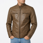 Men's Cafe Racer Leather Jacket