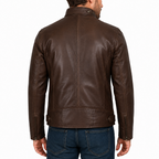 Men's Cafe Racer Leather Jacket