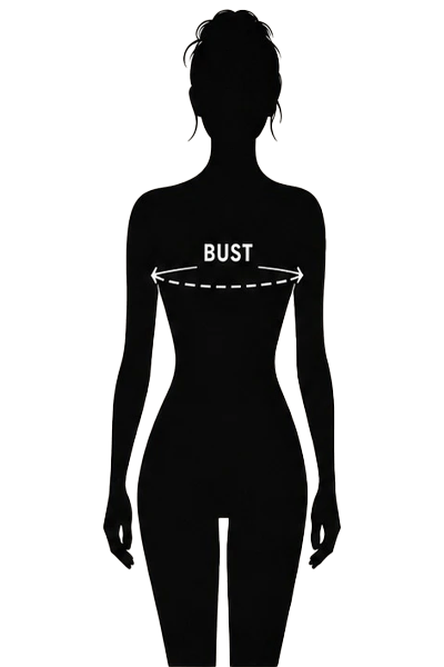Women's measurement guide diagram